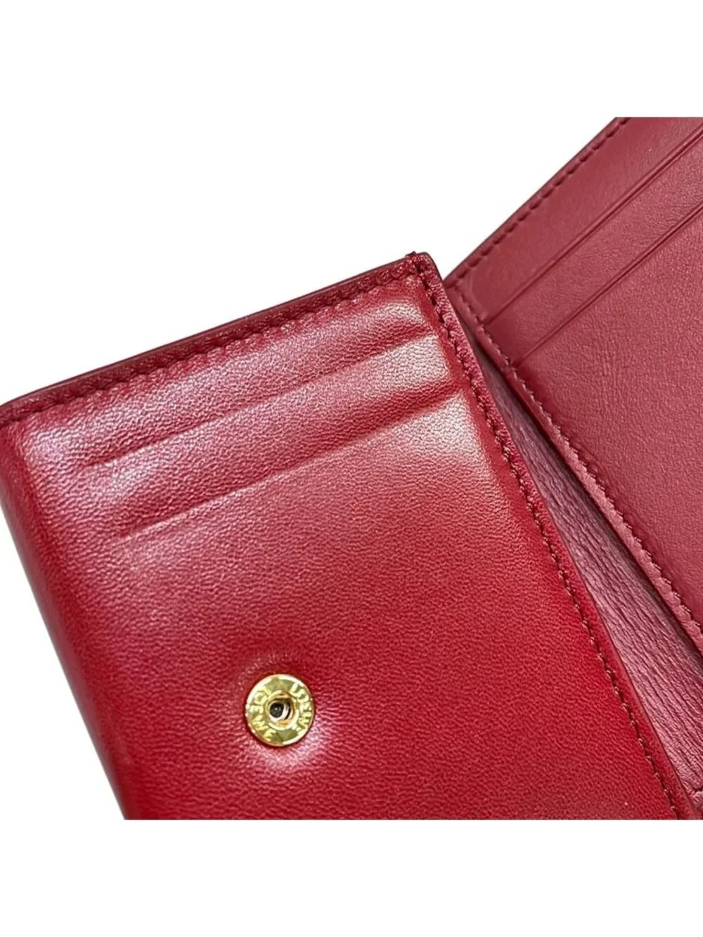 Loewe Bordeaux Leather Wallet